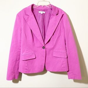 Merona Pink Single-Button Blazer Size Large